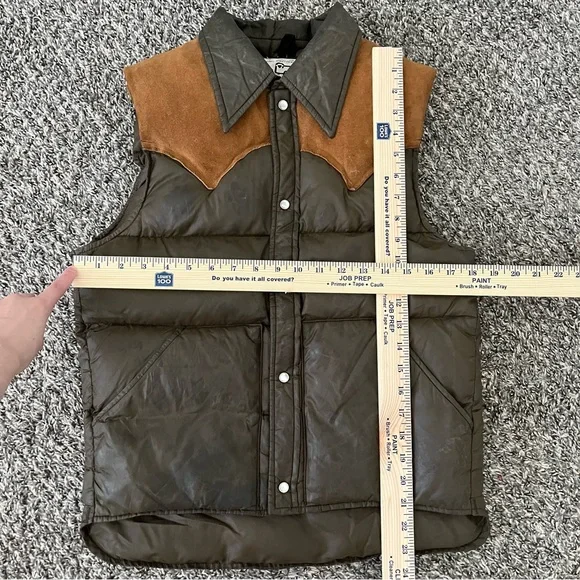 Vintage 80s Woolrich pearl snap button goose down vest - Picture 6 of 6